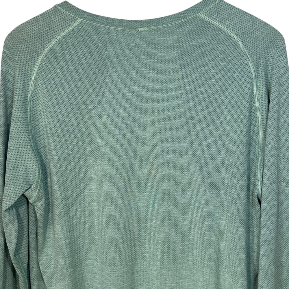 Lululemon Metal Vent Tech Long Sleeve Shirt Mens Large Sage Green Activewear - Picture 4 of 8